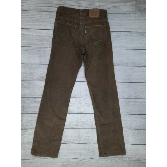 80s Levi’s Saddleman Boot Jeans Brown Corduroy 28x33  716-1529 meas. 27x31 - Picture 1 of 9